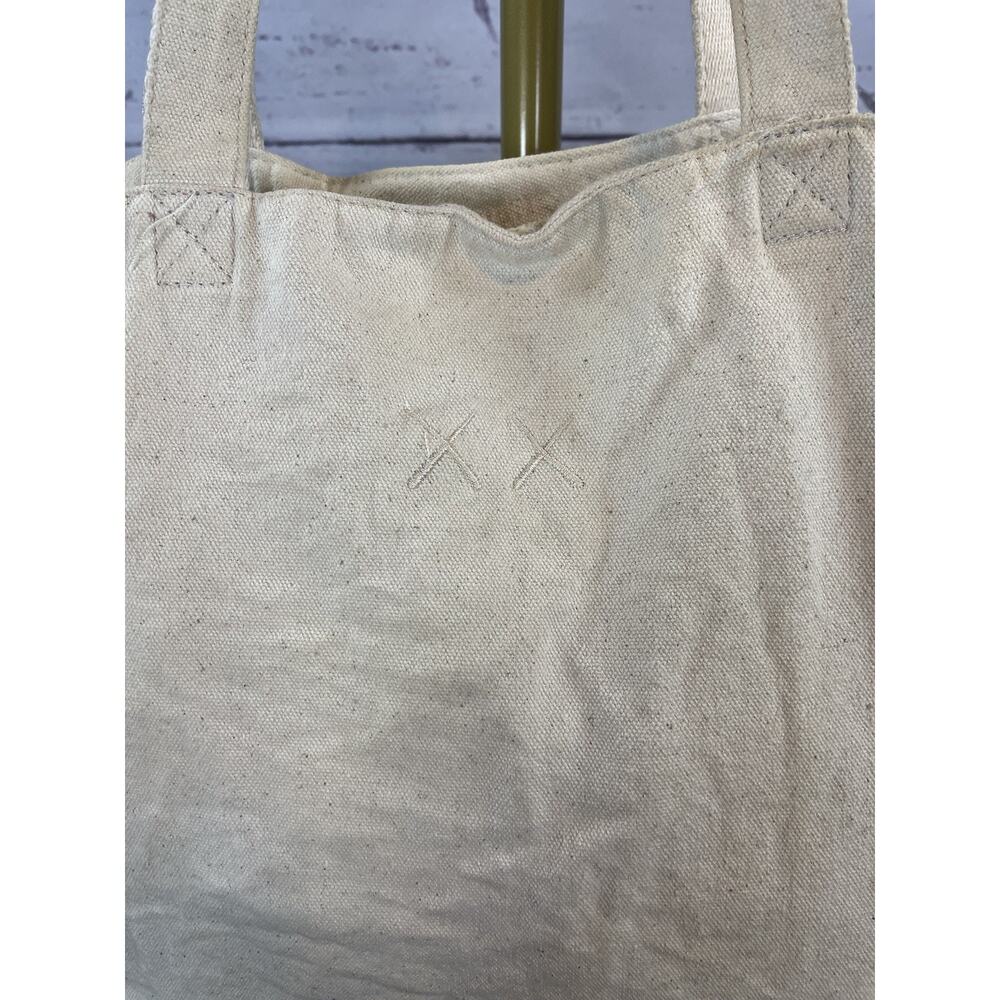 KAWS x Uniqlo Gone Tote Bag Natural Canvas Rare 2019 Art Graphic Shopper Bag - Picture 6 of 12